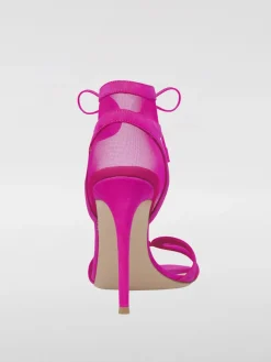 Sandalo Falene Gianvito Rossi in camoscio e nylon a rete