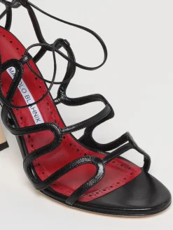 Sandalo Fawda Manolo Blahnik in pelle