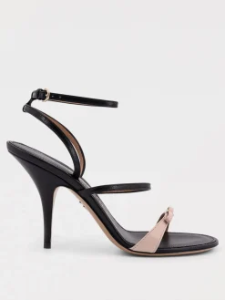 Sandalo Ferragamo in pelle con fiocco