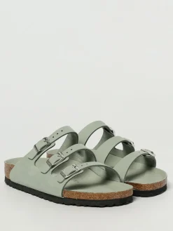 Sandalo Florida Birkenstock in camoscio
