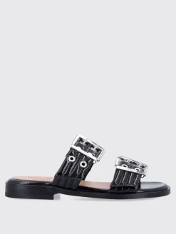 Sandalo Ganni in vernice trapuntata