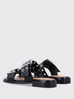 Sandalo Ganni in vernice trapuntata