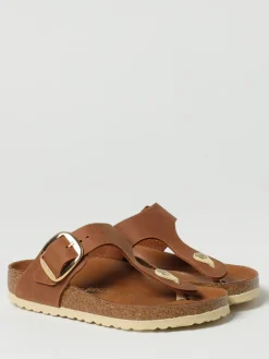 Sandalo Gizeh Big Buckle Birkenstock in pelle oliata