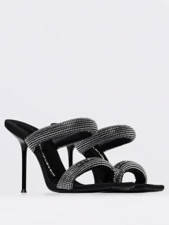 Sandalo Julie Alexander Wang in raso con strass