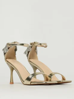 Sandalo Madrid Twenty Fourhaitch in pelle sintetica con fiocco di strass