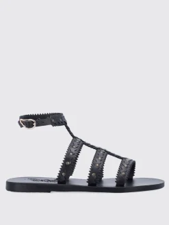 Sandalo Maska Ancient Greek in pelle con borchie