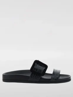 Sandalo Mayfu Manolo Blahnik in pelle stampa cocco