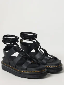 Sandalo Natilla Dr. Martens in pelle a grana