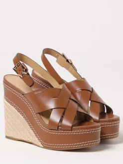 Sandalo Nora Michael Kors in pelle con zeppa