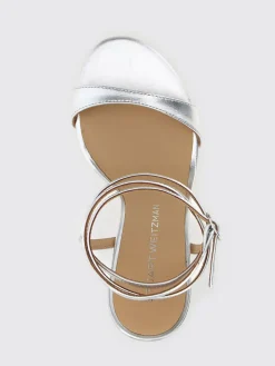 Sandalo Nudist Stuart Weitzman in pelle laminata