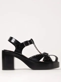 Sandalo Peggy Gut Bally in pelle spazzolata con borchie