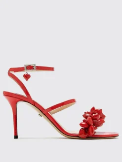 Sandalo Petit Coeur Mach&Mach in vernice con cuori di resina