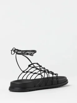 Sandalo Rick Owens in pelle a rete