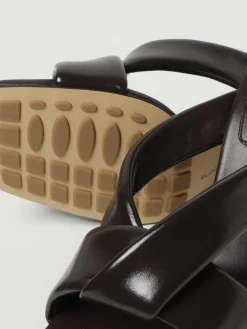 Sandalo Riva Veneta donna in pelle imbottita