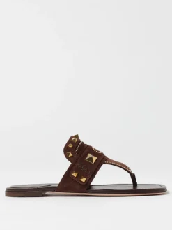 Sandalo Rockstud Valentino Garavani in camoscio