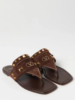 Sandalo Rockstud Valentino Garavani in camoscio