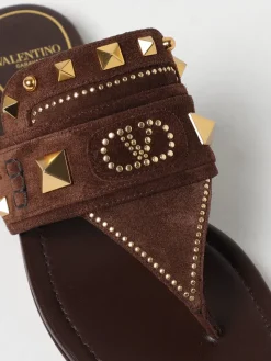 Sandalo Rockstud Valentino Garavani in camoscio