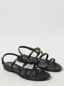 Sandalo Saint Laurent in pelle con logo