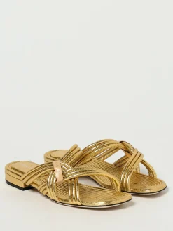 Sandalo Sergio Rossi in pelle laminata