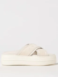 Sandalo Skyscraper Hogan in pelle e tessuto