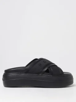 Sandalo Skyscraper Hogan in pelle e tessuto