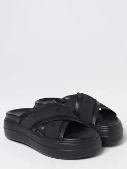 Sandalo Skyscraper Hogan in pelle e tessuto