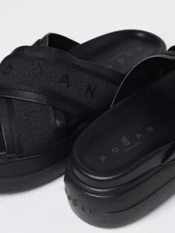 Sandalo Skyscraper Hogan in pelle e tessuto