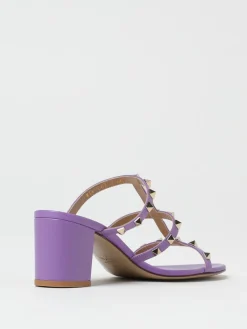 Sandalo Slider Rockstud Valentino Garavani in pelle di vitello