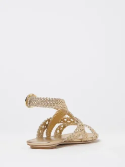 Sandalo Stuart Weitzman in pelle intrecciata