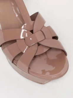 Sandalo Tribute Saint Laurent in vernice