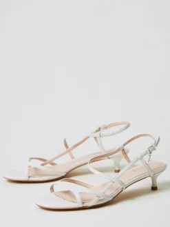 Sandalo Twinset Actitude in pelle sintetica