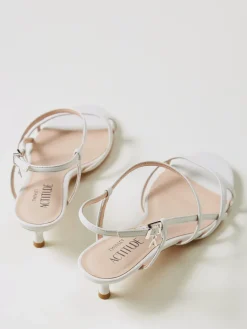 Sandalo Twinset Actitude in pelle sintetica