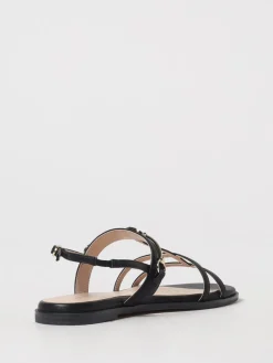 Sandalo Twinset in misto pelle con morsetto