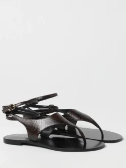 Sandalo Twinset in pelle stampa pitone