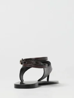 Sandalo Twinset in pelle stampa pitone