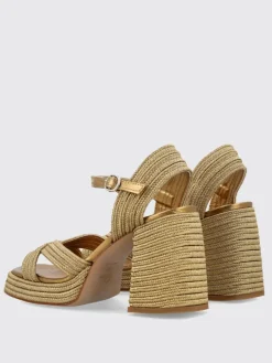 Sandalo Valle Castañer in canvas intrecciata