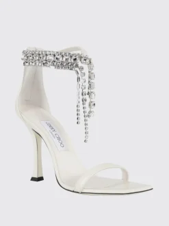 Sandalo Verity Jimmy Choo in vernice con cristalli