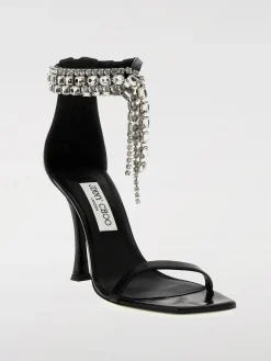 Sandalo Verity Jimmy Choo in pelle con cristalli