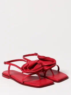 Sandalo Vic Matiè in pelle con fiore