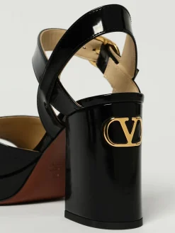Sandalo VLogo Signature Valentino Garavani in vernice