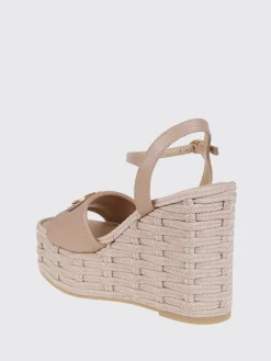 Sandalo VLogo Signature Valentino Garavani in pelle a grana