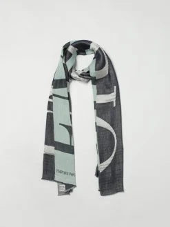 Sciarpa con maxi logo Emporio Armani