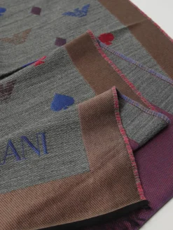 Sciarpa Emporio Armani in misto viscosa jacquard