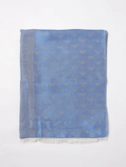 Sciarpa Emporio Armani in misto cotone con logo jacquard
