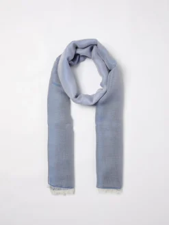 Sciarpa Emporio Armani in misto cotone con logo jacquard