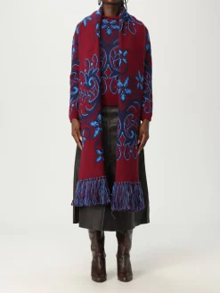 Sciarpa Etro in lana con motivo floreale jacquard