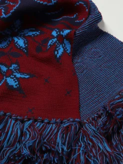 Sciarpa Etro in lana con motivo floreale jacquard