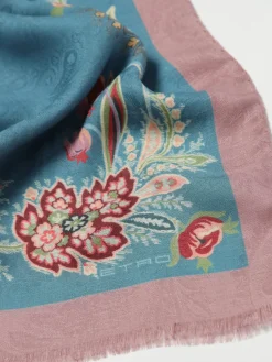 Sciarpa Etro in misto lana con stampa floreale