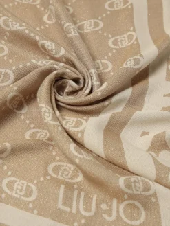 Sciarpa Liu Jo in viscosa con logo jacquard