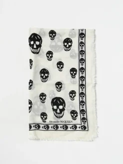 Sciarpa Skull McQueen in lana jacquard